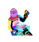 Moto Race Rainbow-colored Riders 31 @06（個別スタンプ：40）