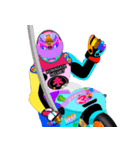 Moto Race Rainbow-colored Riders 31 @08（個別スタンプ：25）
