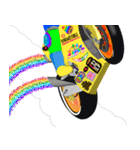 Moto Race Rainbow-colored Riders 64 @02（個別スタンプ：26）