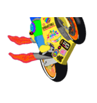 Moto Race Rainbow-colored Riders 64 @02（個別スタンプ：38）