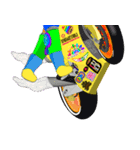 Moto Race Rainbow-colored Riders 64 @02（個別スタンプ：39）