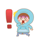 Cap T six sister and orange cat Bobo（個別スタンプ：3）