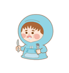 Cap T six sister and orange cat Bobo（個別スタンプ：5）