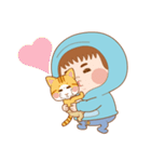 Cap T six sister and orange cat Bobo（個別スタンプ：7）