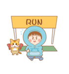 Cap T six sister and orange cat Bobo（個別スタンプ：8）