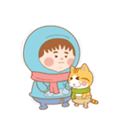 Cap T six sister and orange cat Bobo（個別スタンプ：20）