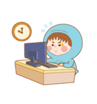 Cap T six sister and orange cat Bobo（個別スタンプ：22）