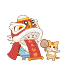Cap T six sister and orange cat Bobo（個別スタンプ：26）