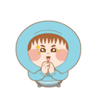 Cap T six sister and orange cat Bobo（個別スタンプ：32）
