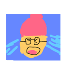 赤い人だよ！！（個別スタンプ：2）