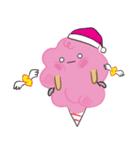 Little Candy Floss enjoy Christmas（個別スタンプ：3）