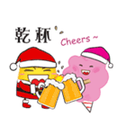 Little Candy Floss enjoy Christmas（個別スタンプ：17）