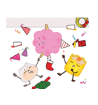 Little Candy Floss enjoy Christmas（個別スタンプ：20）