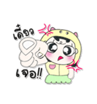 >>My name is Yendee. ！（個別スタンプ：9）