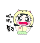 >>My name is Yendee. ！（個別スタンプ：34）