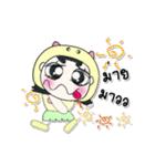 >>My name is Yendee. ！（個別スタンプ：35）