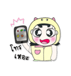 >>My name is Yendee. ！（個別スタンプ：36）