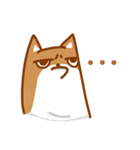 Not cute Shiba dogs（個別スタンプ：1）