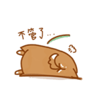 Not cute Shiba dogs（個別スタンプ：14）