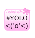 Pink Normal（個別スタンプ：20）