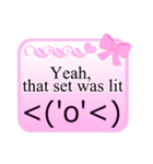 Pink Normal（個別スタンプ：22）