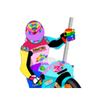 Moto Race Rainbow-colored Riders 31 @03（個別スタンプ：6）