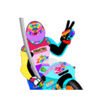 Moto Race Rainbow-colored Riders 31 @03（個別スタンプ：17）