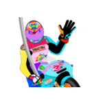 Moto Race Rainbow-colored Riders 31 @03（個別スタンプ：18）