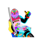 Moto Race Rainbow-colored Riders 31 @03（個別スタンプ：22）