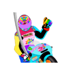 Moto Race Rainbow-colored Riders 31 @03（個別スタンプ：25）
