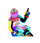Moto Race Rainbow-colored Riders 31 @03（個別スタンプ：36）