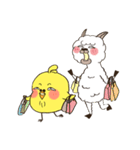 World-weary chicken ＆ Enthusiasm alpaca（個別スタンプ：39）