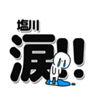 塩川さんデカ文字シンプル（個別スタンプ：11）