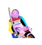 Moto Race Rainbow-colored Riders 68 @02（個別スタンプ：5）
