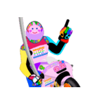 Moto Race Rainbow-colored Riders 68 @02（個別スタンプ：21）