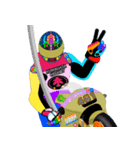 Moto Race Rainbow-colored Riders 461@3（個別スタンプ：17）