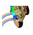 Moto Race Rainbow-colored Riders 461@3（個別スタンプ：26）