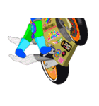 Moto Race Rainbow-colored Riders 461@3（個別スタンプ：39）