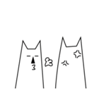 Trouble cat and Handsome cat（個別スタンプ：23）