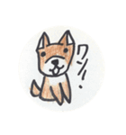 犬スタンプ（手書き日本語あいさつ）（個別スタンプ：2）