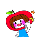 リンゴ スタンプ（個別スタンプ：24）