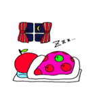 リンゴ スタンプ（個別スタンプ：34）