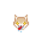 ドットでいぬ（個別スタンプ：8）