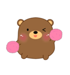 Cute Fat Bear Sticker(eng)（個別スタンプ：1）