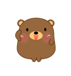 Cute Fat Bear Sticker(eng)（個別スタンプ：6）