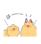 カニクリームコロッケとエビフライ犬（個別スタンプ：1）