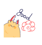 カニクリームコロッケとエビフライ犬（個別スタンプ：2）