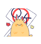 カニクリームコロッケとエビフライ犬（個別スタンプ：4）