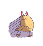 カニクリームコロッケとエビフライ犬（個別スタンプ：25）