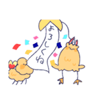 カニクリームコロッケとエビフライ犬（個別スタンプ：40）